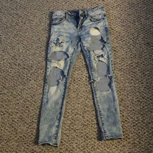 Light blue Washed Jeans